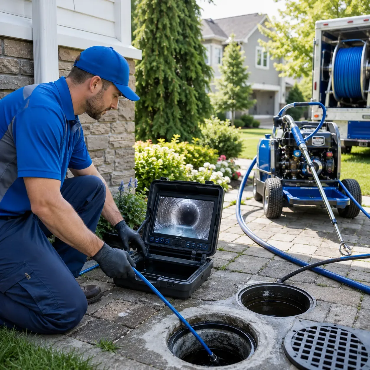 Outdoor drain cleaning professionals serving Darrow, LA