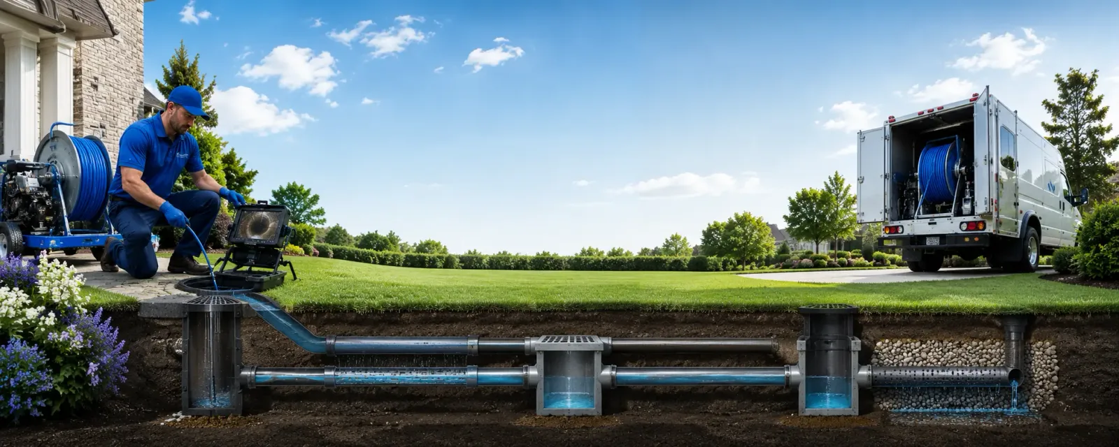 Outdoor drain cleaning information for Darrow, LA
